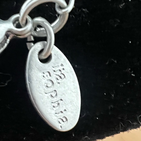 Lia Sophia Blue Stone with Rhinestone Necklace - Picture 8 of 9